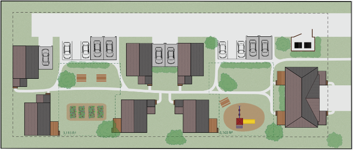 Cottages with Single Access Drive.png