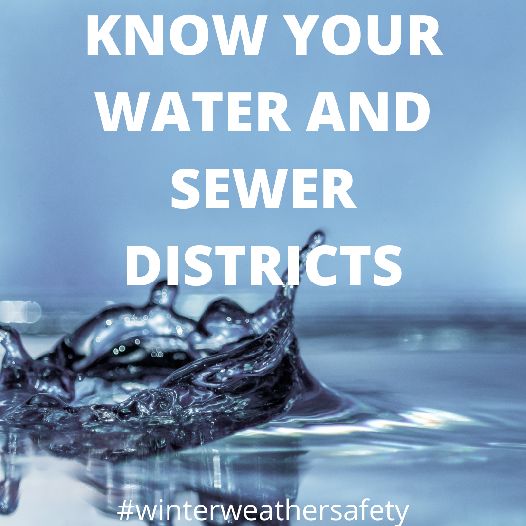 Graphic about water and sewer districts