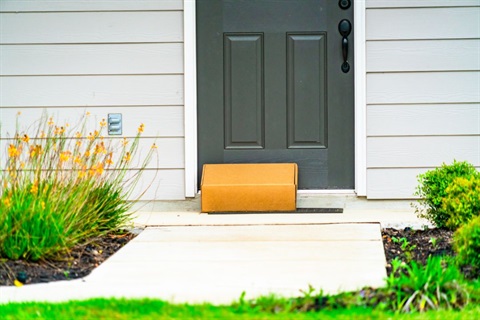 Porch with package