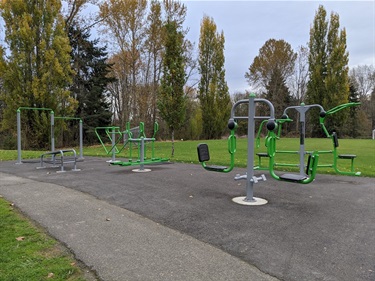 Outdoor Exercise Equipment at Crestwoods Park