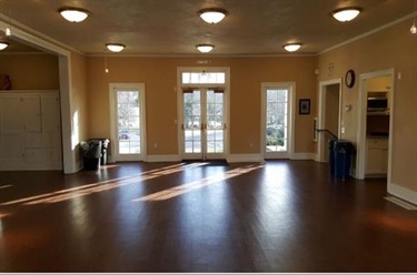 Interior view of Hall facing south wall