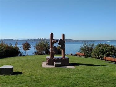 Sculpture at Houghton Beach