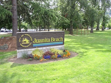 Juanita Beach Park Sign