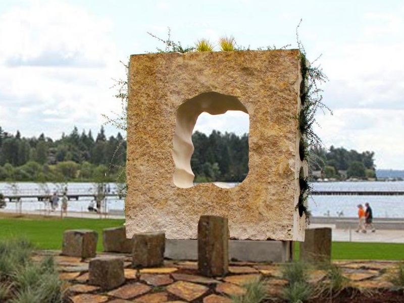 Symbiosis artwork at Juanita Beach Park