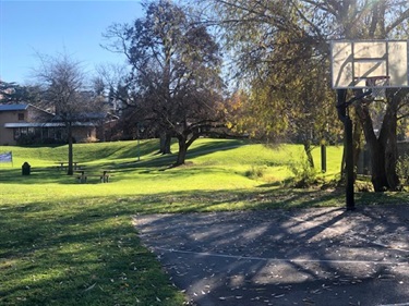 The basketball court at Peter Kirk Park