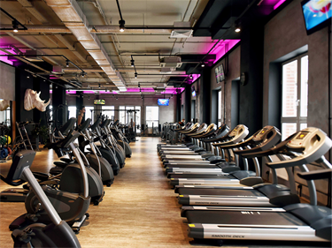 Photo of a room with treadmills and exercise equipment
