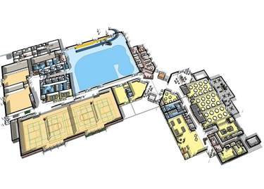 Floor Plan for Lewisville Recreation Center