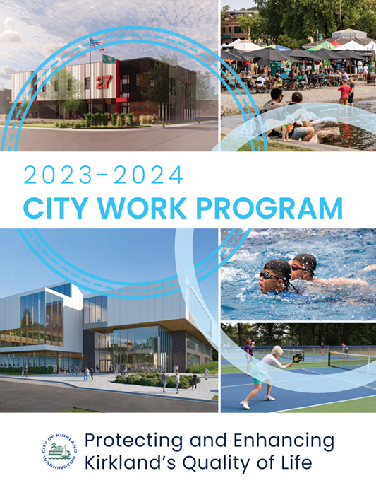 2023-2024 Kirkland Work Plan Booklet Cover
