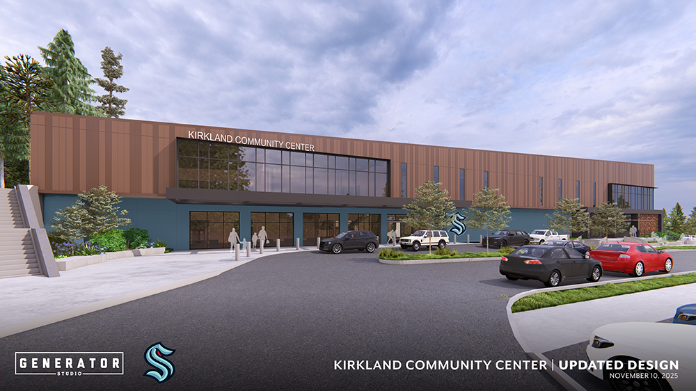 Another rendering of the future Kirkland Community Center Iceplex