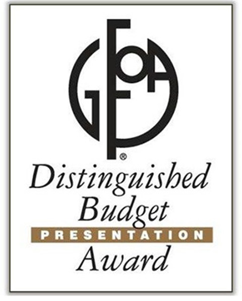 GFOA Distinguished Budget Award Image