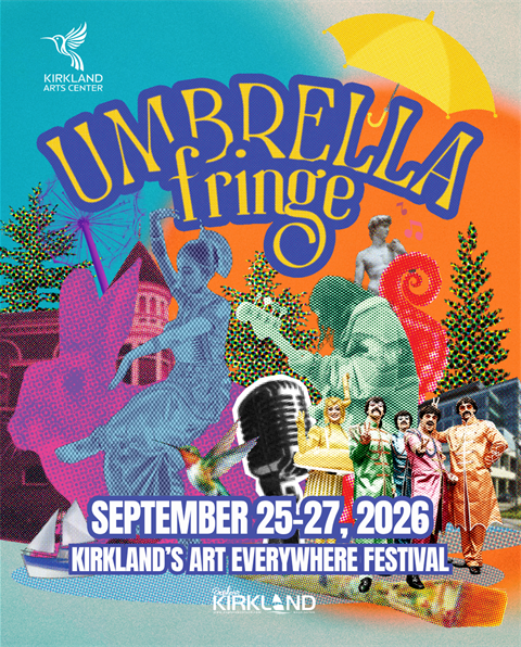 Graphic promoting Umbrella Fringe Festival 2026
