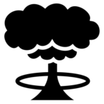 Nuclear icon: Mushroom Cloud