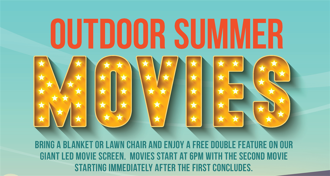 Outdoor Summer Movies title graphic