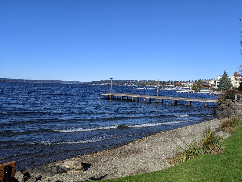 Lake Washington and shoreline