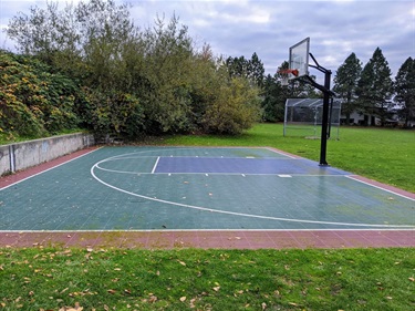 Half basketball court at Terrace Park