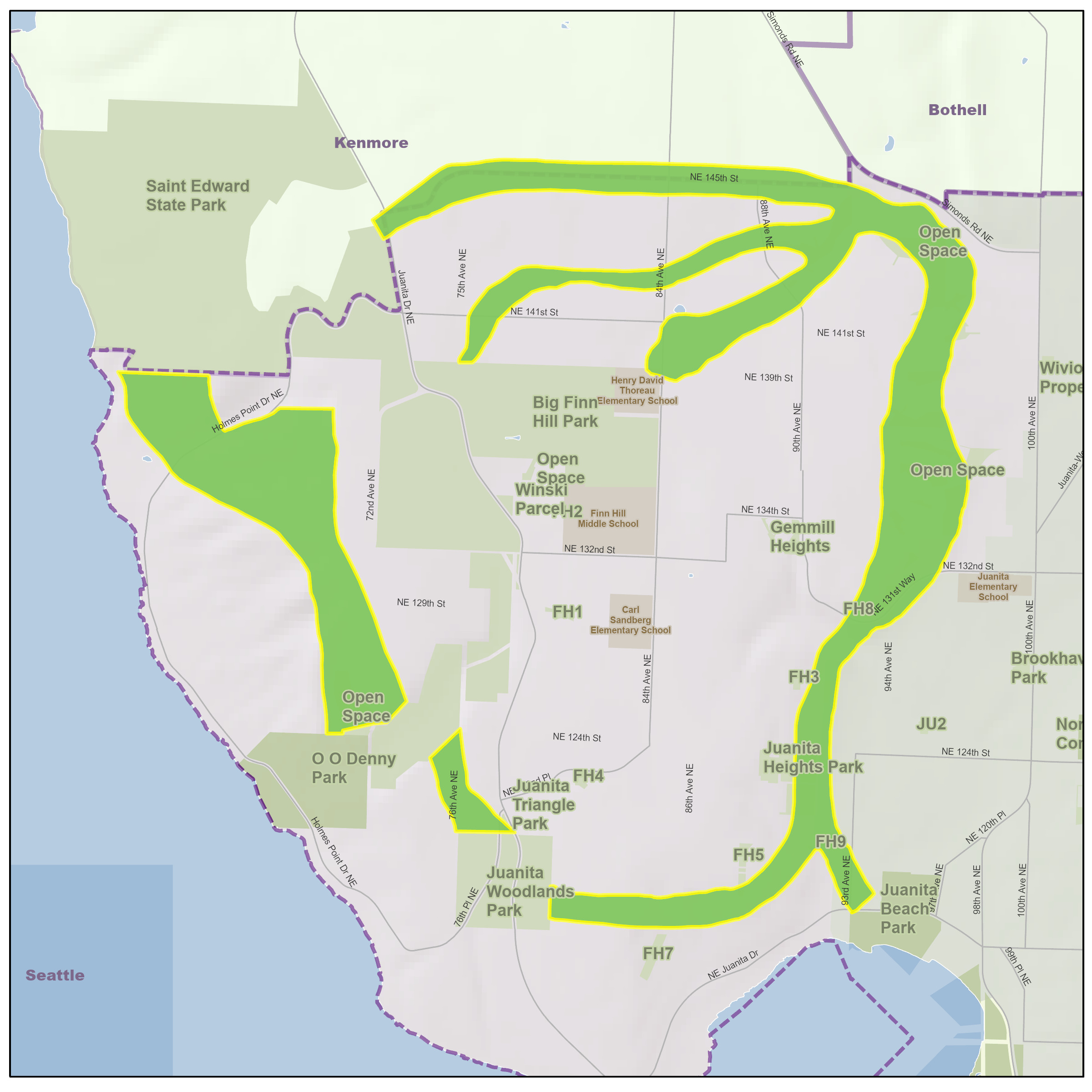 Proposed Green Loop Trail Network