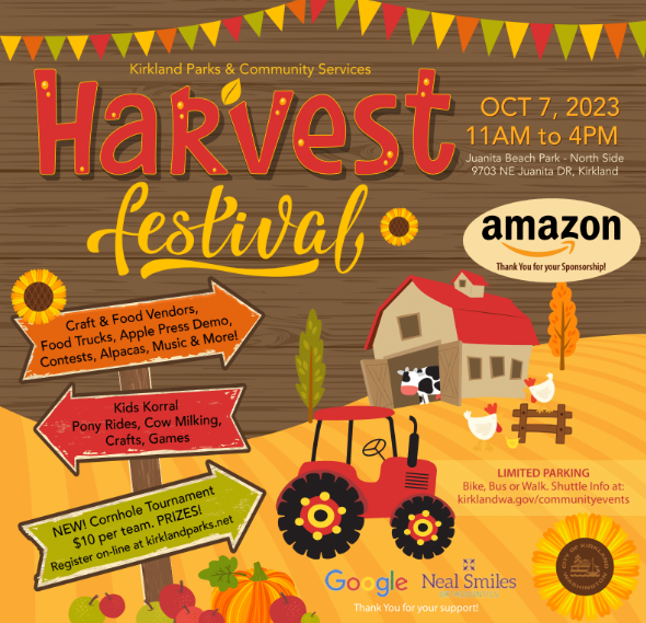 Harvest Festival 2023 with sponsors
