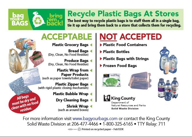 How to dispose of or recycle Plastic baggies