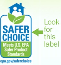 Safer Choice label indicates it meets EPA Safer Product Standards