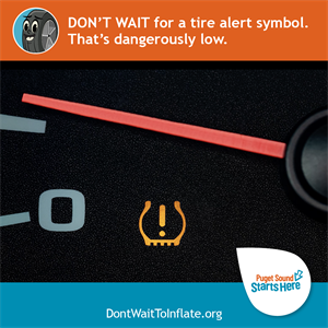 Don't wait for a tire alert symbol. That's dangerously low. 