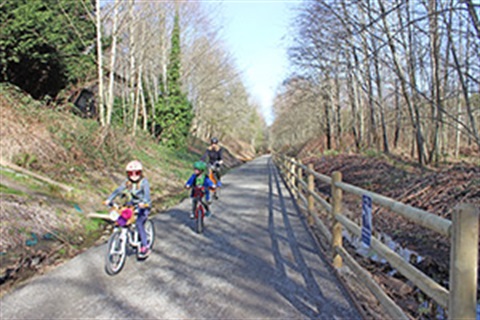 Biking on the Cross Kirkland Corridor