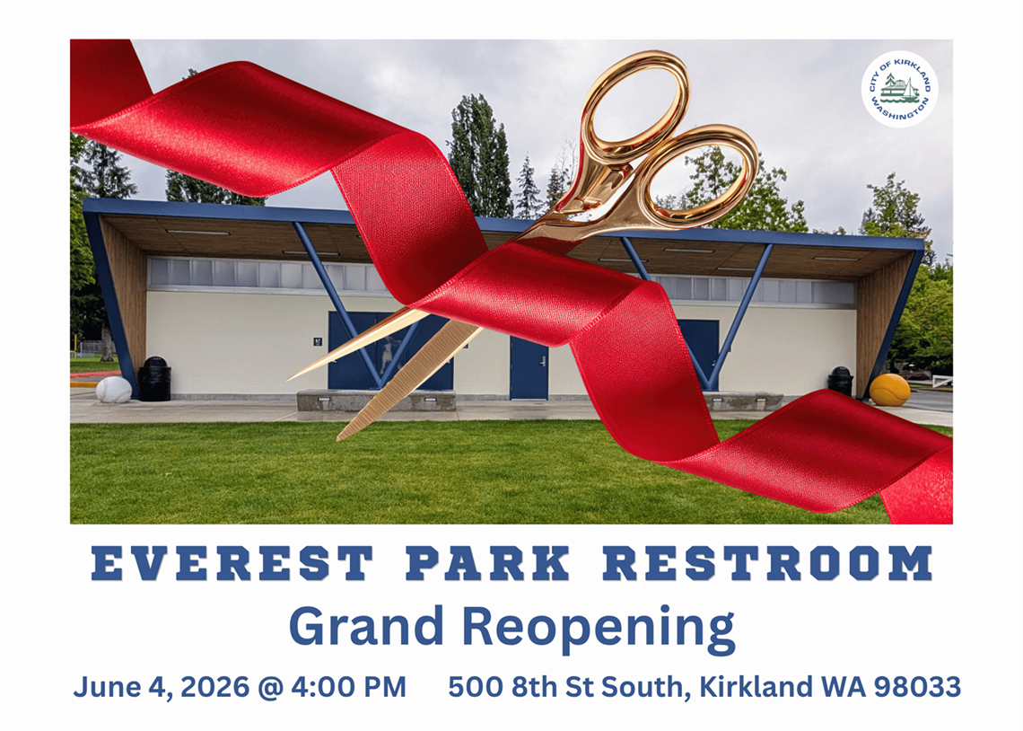 Everest Park Restroom Ribbon Cutting and Reopening June 2026