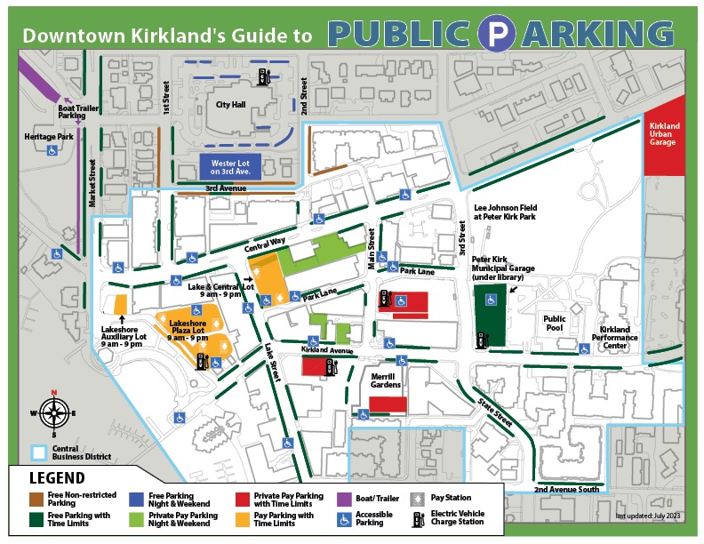 Kirkland Downtown Parking Guide 2023